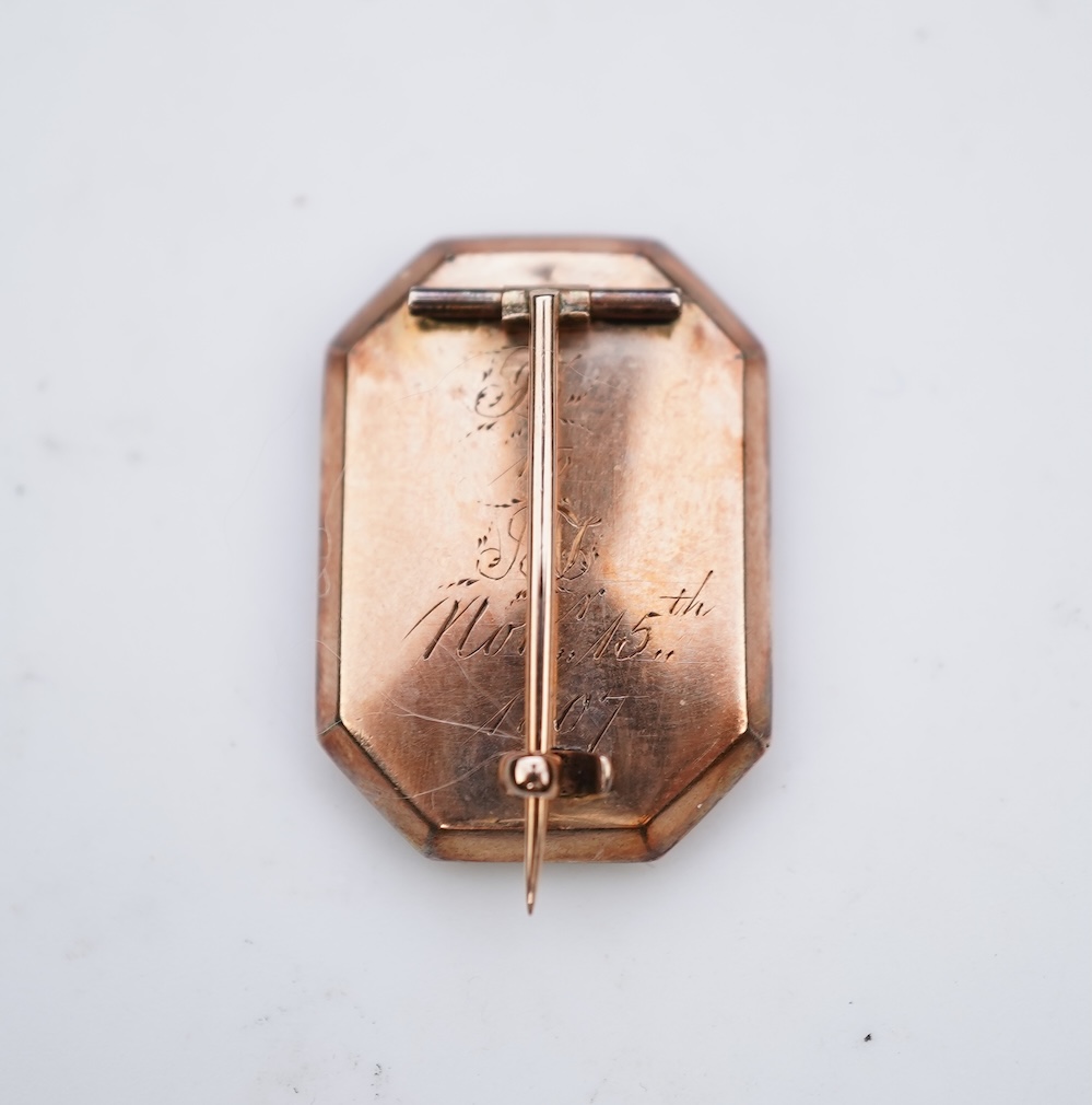 John Miers (1756-1821), a silhouette brooch, circa 1807